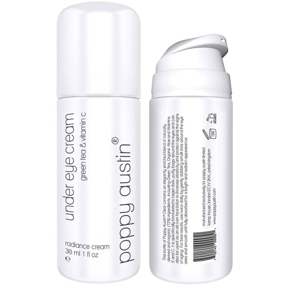 Poppy Austin 30ml Organic Eye Cream For Dark Circles and Puffy Eyes